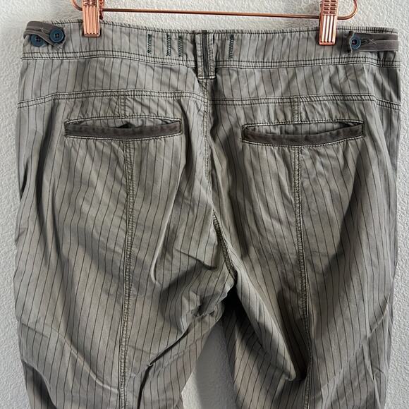 Anthropologie HEI HEI Utility Chino Pants Beachwalk Striped Tan Gray 29 - Picture 5 of 6